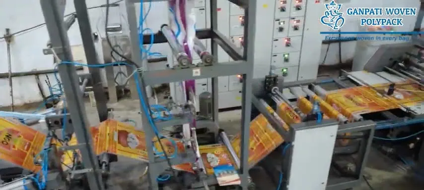 Bag cutting & stitching (BCS) at the Ganpati Woven Polypack plant