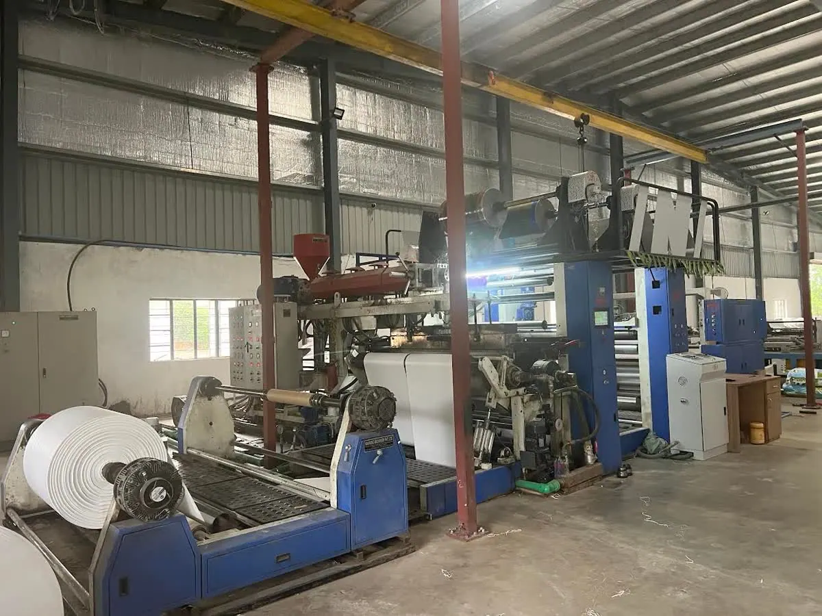 Extrusion lamination plant at the Ganpati Woven Polypack plant